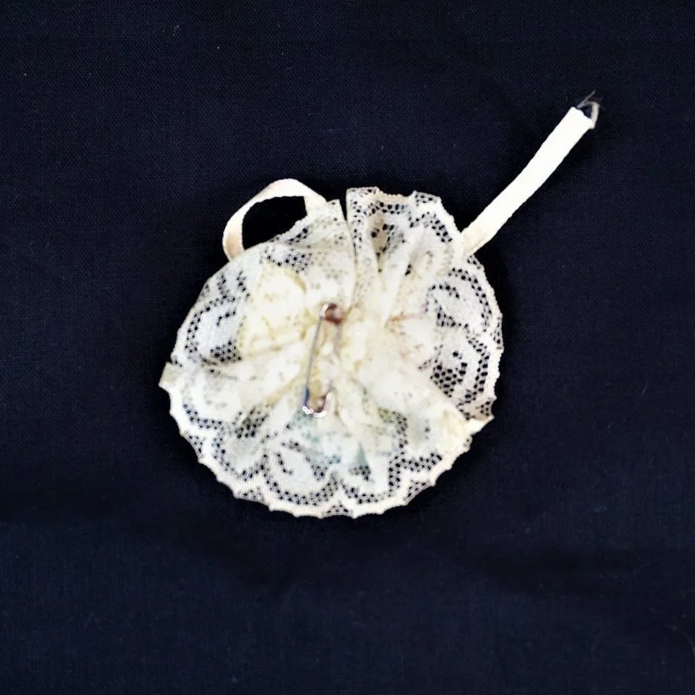 Estate Find Flower Decorations Bow Ribbon Appliques Craft Supply Wedding